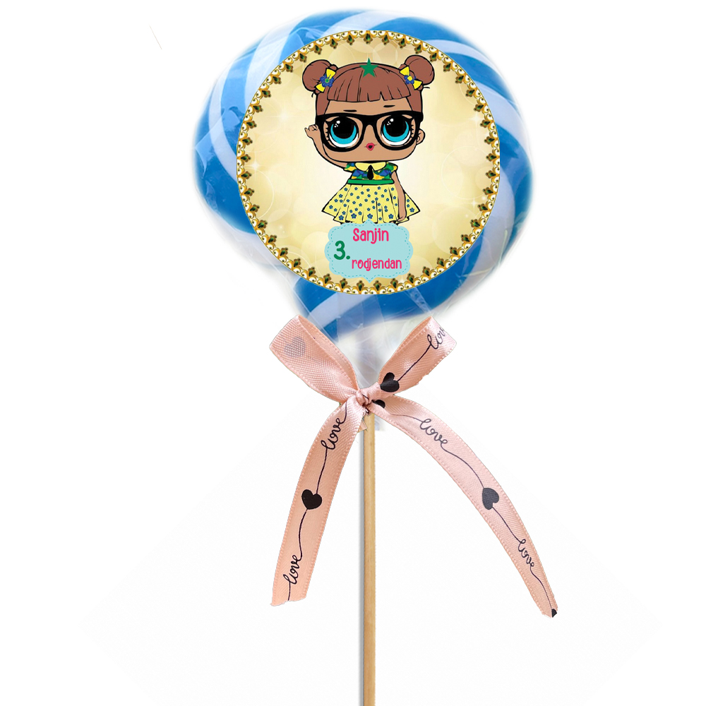 Personalizovane poklon lizalice etiketa za dekoraciju svadbe (66) Rođendanske lizalice sa prilagođenim porukama, savršene za dekoraciju slatkog stola.