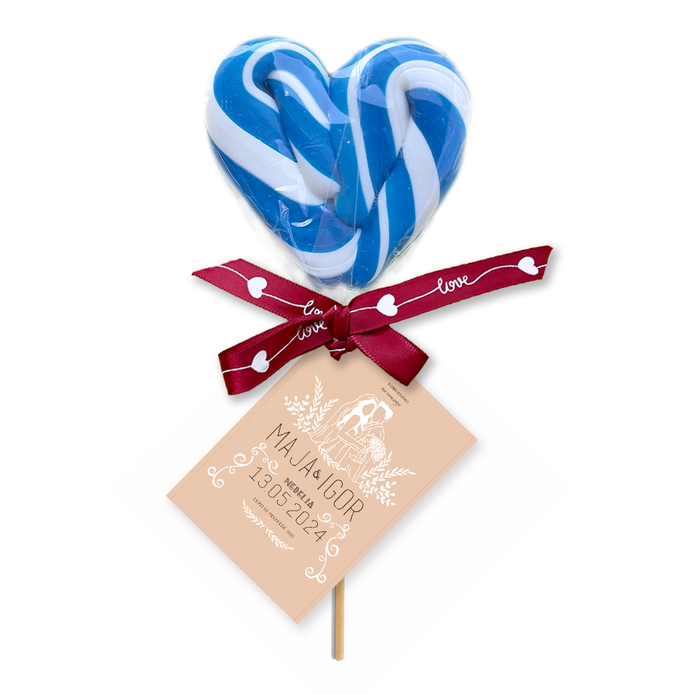 Personalizovane poklon lizalice za dekoraciju svadbe (165) Ručne izrade personalizovane lizalice za svadbe, idealan poklon za goste i dekoracija.