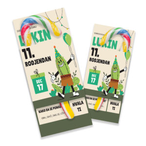 Veselo ukrašene rođendanske lizalice sa prilagođenim tekstom i motivima.