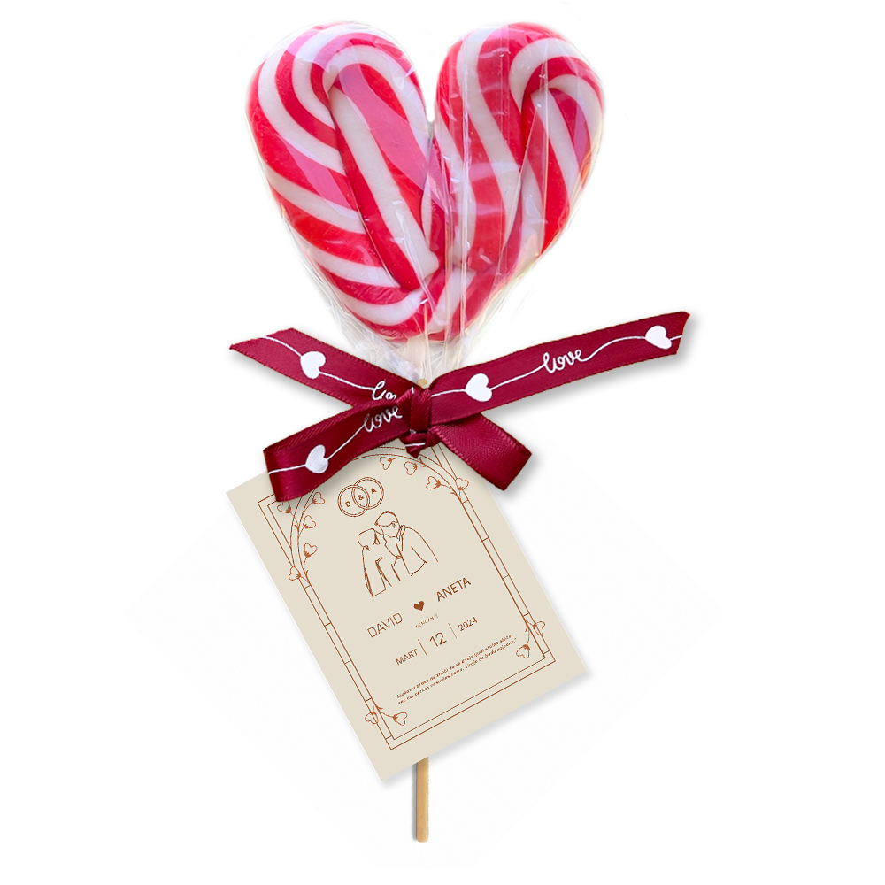 Personalizovane poklon lizalice za dekoraciju svadbe (381) Slatke, personalizovane lizalice kao jedinstveni pokloni za goste na svadbi.