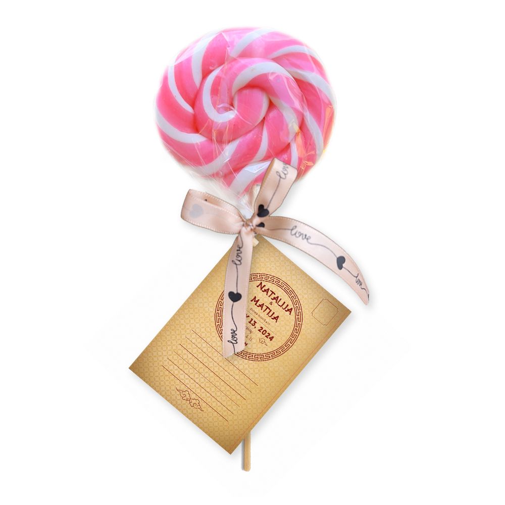 Personalizovane poklon lizalice za dekoraciju svadbe (67) Personalizovane lizalice sa svadbenim motivima, odličan izbor za dekoraciju i poklon gostima.