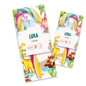 Veselo ukrašene rođendanske lizalice sa prilagođenim tekstom i motivima.