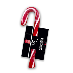 Personalizovane candy cane lizalice sa vašim logom za poslovne događaje.