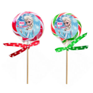 Personalizovana praznična lizalica sa motivima Frozen i imenom po izboru
